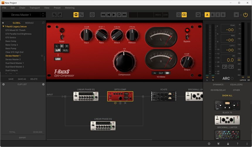 T-RackS 5 ล่าสุด Complete ชุดโปรแกรม / ปลั๊กอิน VST Mastering โปรแกรม