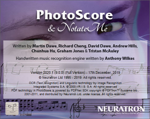 PhotoScore & NotateMe Ultimate 2020 ล่าสุด.1 โปรแกรมเขียนโน้ตเพลง