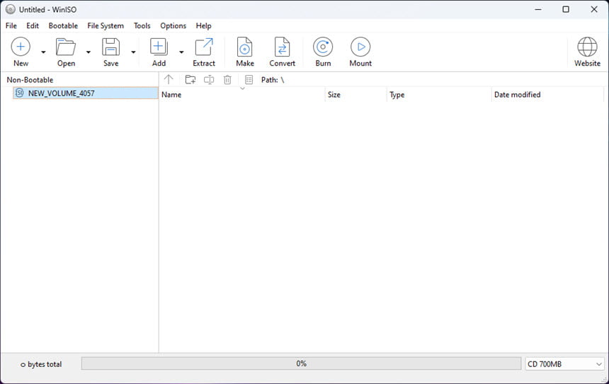 WinISO 7 ล่าสุด (x64) โปรแกรมจัดการไฟล์ ISO