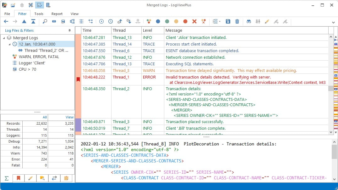 LogViewPlus 3 ล่าสุด โปรแกรมวิเคราะห์ไฟล์ log