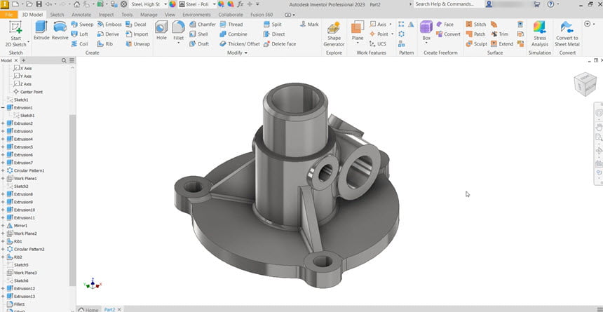Autodesk Inventor Professional 2027 ล่าสุด โปรแกรมออกแบบวิศวกรรม 3 มิติ