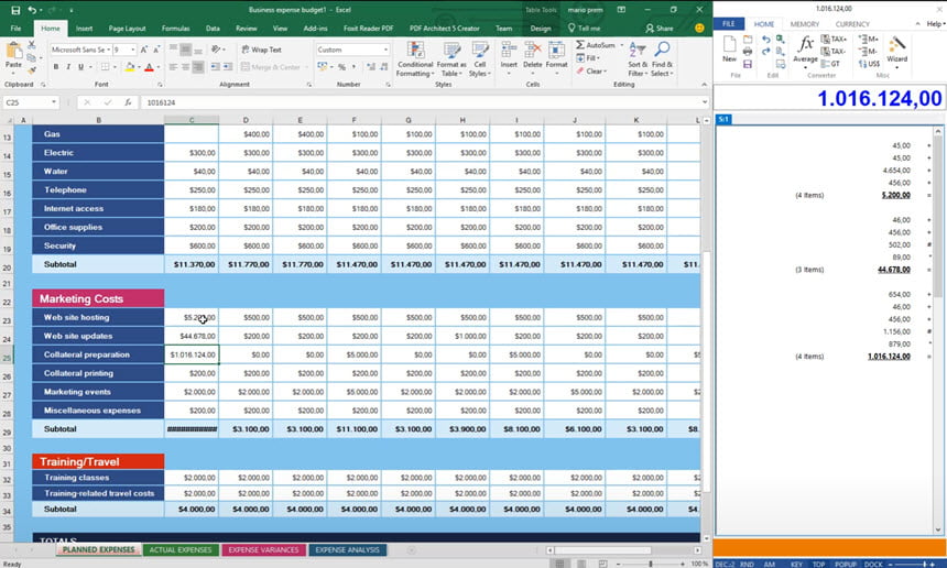 DeskCalc Pro 9 ล่าสุด โปรแกรมเครื่องบวกเลข ทำบัญชี