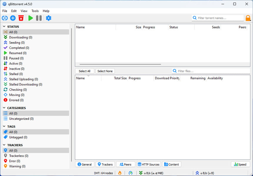 qBittorrent 5 ล่าสุด โปรแกรมดาวน์โหลดไฟล์บิททอร์เรนต์ฟรี โอเพนซอร์ส ไร้โฆษณาแฝง