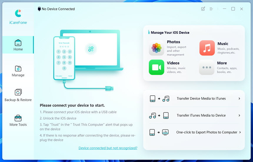 Tenorshare iCareFone 9 ล่าสุด โปรแกรมจัดการ iPhone/iPad/iPod