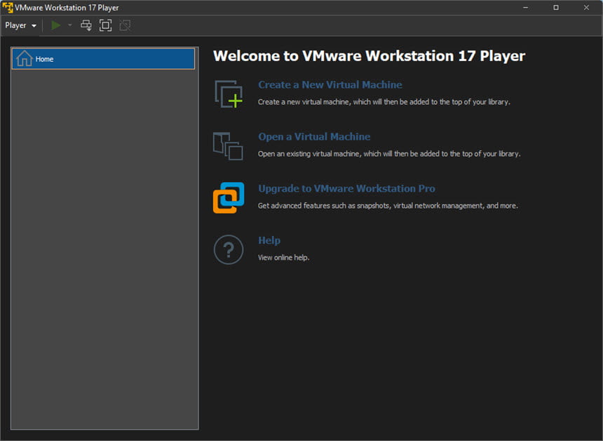 VMware Workstation Player 17 ล่าสุด โปรแกรมจำลอง PC