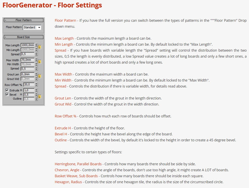 FloorGenerator 2.10 & MultiTexture 2.04 for 3dsMax 2013 – 2025 ปลั๊กอิน 3ds max โปรแกรม