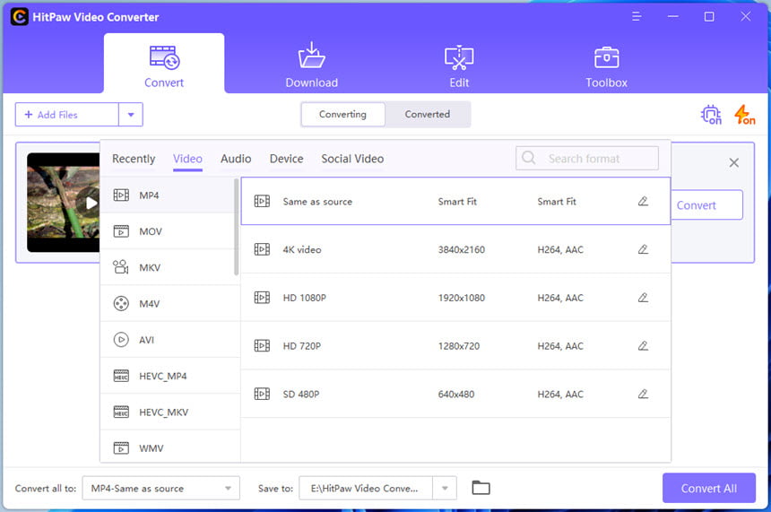 HitPaw Video Converter 4 ล่าสุด โปรแกรมแปลงไฟล์วิดีโอ