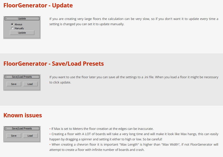FloorGenerator 2.10 & MultiTexture 2.04 for 3dsMax 2013 – 2025 ปลั๊กอิน 3ds max โปรแกรม