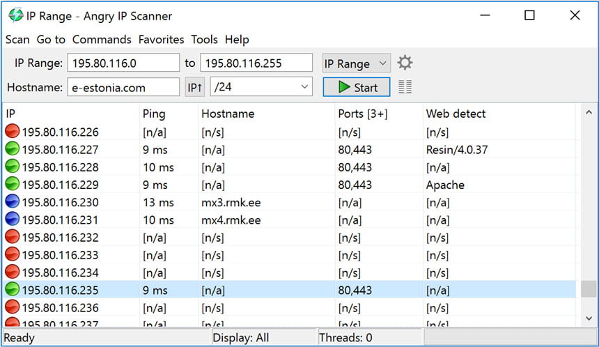 Angry IP Scanner 3 ล่าสุด โปรแกรมสแกน IP / Port