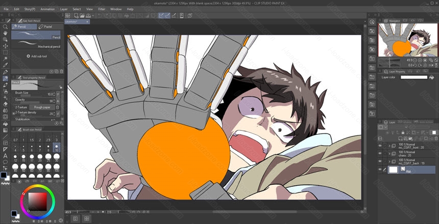 Clip Studio Paint EX 5 ล่าสุด + Materials โปรแกรมวาดรูประดับมืออาชีพ