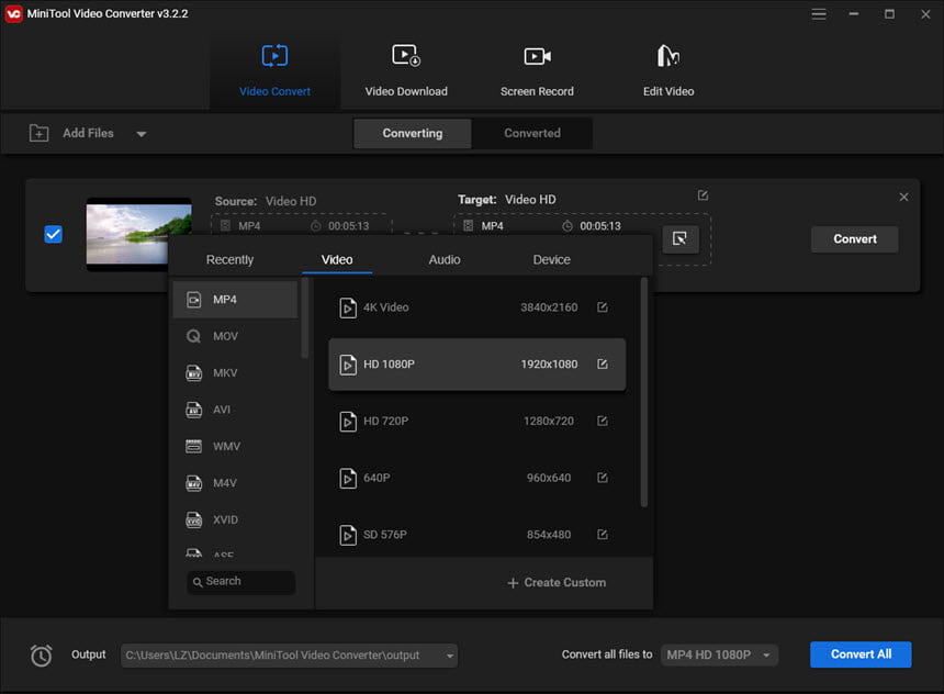 MiniTool Video Converter 4 ล่าสุด โปรแกรมแปลงไฟล์วิดีโอ บันทึกหน้าจอ