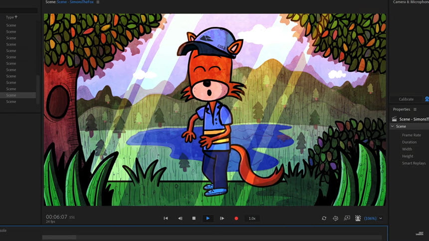 Adobe Character Animator 2024 ล่าสุด โปรแกรมสร้างอนิเมชั่น