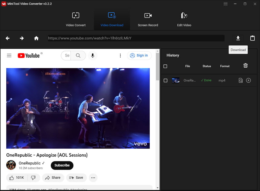 MiniTool Video Converter 4 ล่าสุด โปรแกรมแปลงไฟล์วิดีโอ บันทึกหน้าจอ