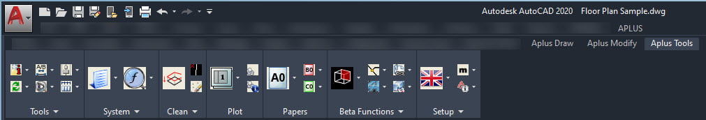 Cadaplus APLUS สุดยอดปลั๊กอิน AutoCAD ฟังก์ชันพร้อมใช้กว่า 2 ล่าสุด,500 โปรแกรม