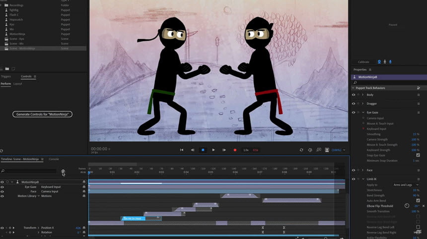 Adobe Character Animator 2024 ล่าสุด โปรแกรมสร้างอนิเมชั่น