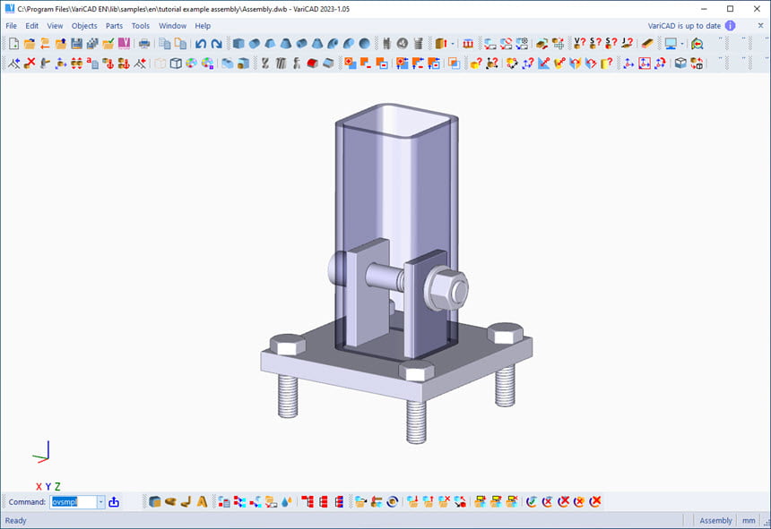 VariCAD 2023 ล่าสุด โปรแกรมเขียนแบบ CAD 2D / 3D