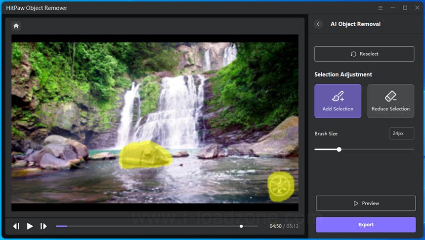 HitPaw Object Remover 1 ล่าสุด ลบวัตถุออกจากวิดีโอ ด้วย AI โปรแกรม