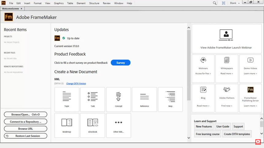 Adobe FrameMaker 2022 ล่าสุด สร้างเอกสารทางเทคนิค โปรแกรม