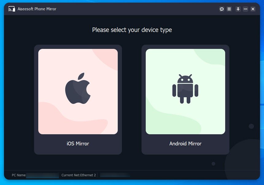 Aiseesoft Phone Mirror 2 ล่าสุด แชร์หน้าจอโทรศัพท์ขึ้นจอ PC โปรแกรม
