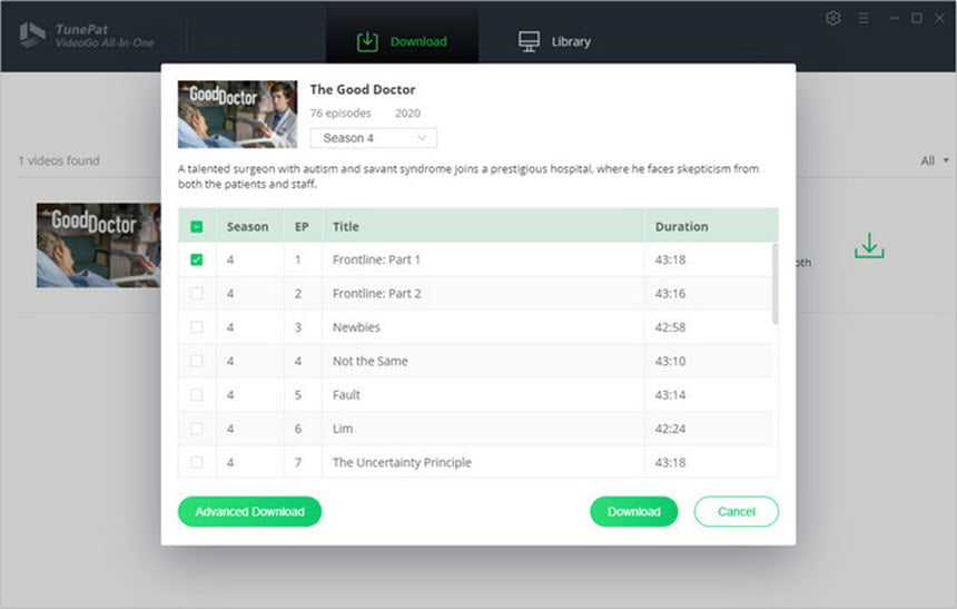 TunePat VideoGo All-In-One 1 ล่าสุด ดาวน์โหลดวิดีโอ ครบวงจร โปรแกรม