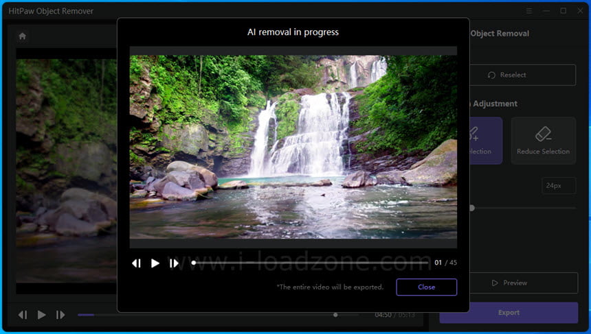 HitPaw Object Remover 1 ล่าสุด ลบวัตถุออกจากวิดีโอ ด้วย AI โปรแกรม