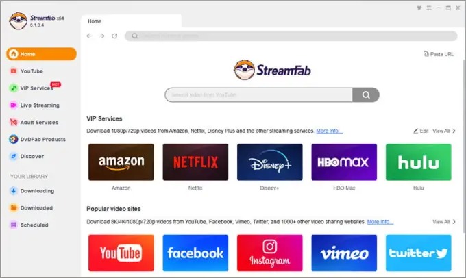 StreamFab 6 ล่าสุด โปรแกรมดาวน์โหลดวิดีโอ All-in-one