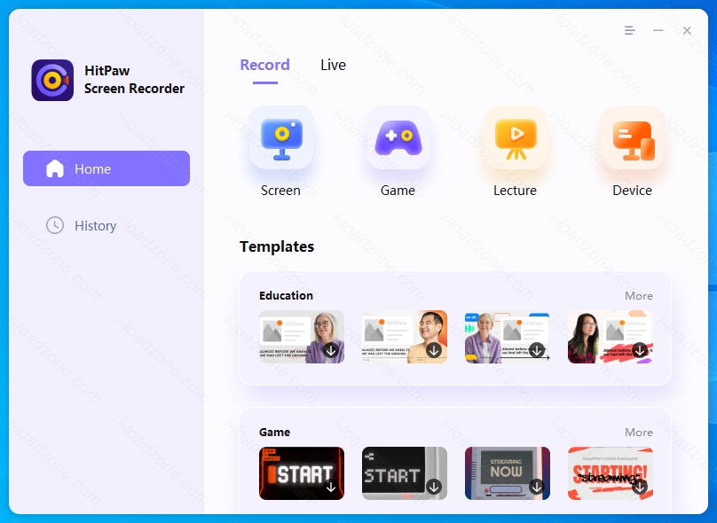 HitPaw Screen Recorder 2 ล่าสุด บันทึกหน้าจอ / สตรีมมิ่ง โปรแกรม