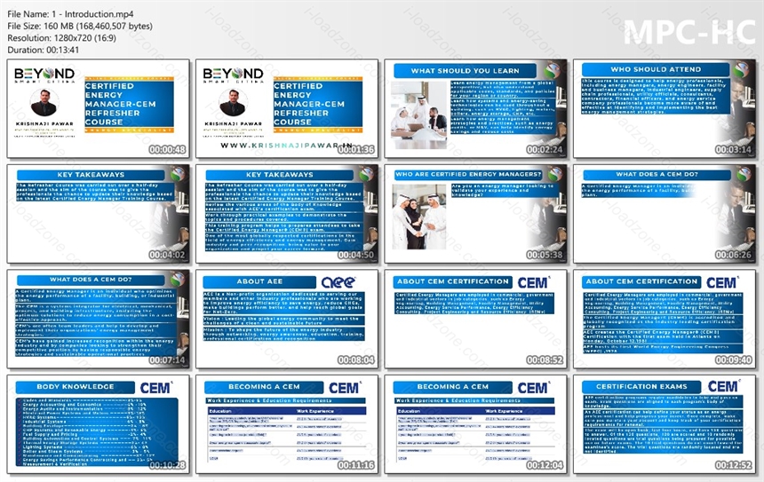 Certified Energy Manager CEM Refresher Training Program