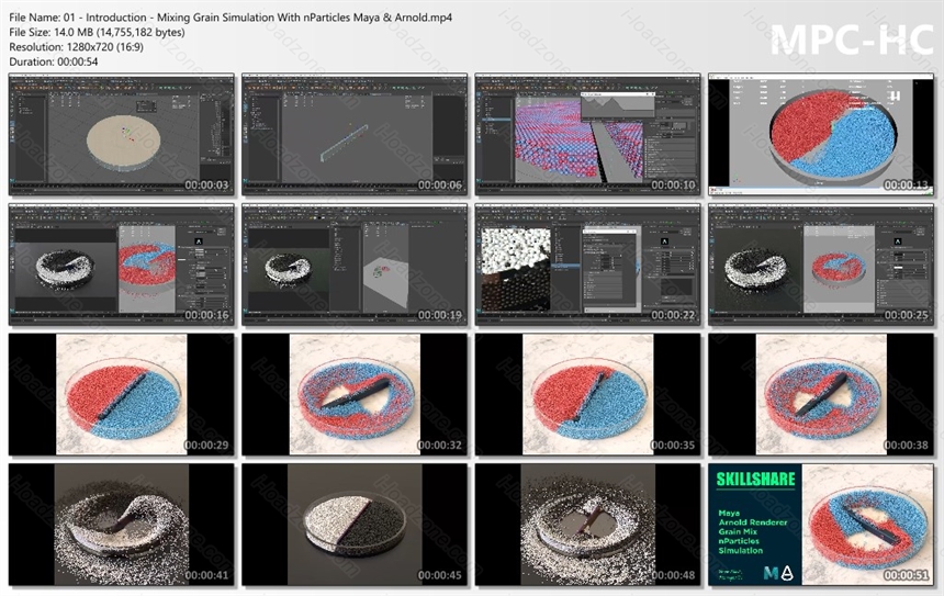Skillshare - Mixing Grain Simulation With nParticles Maya & Arnold