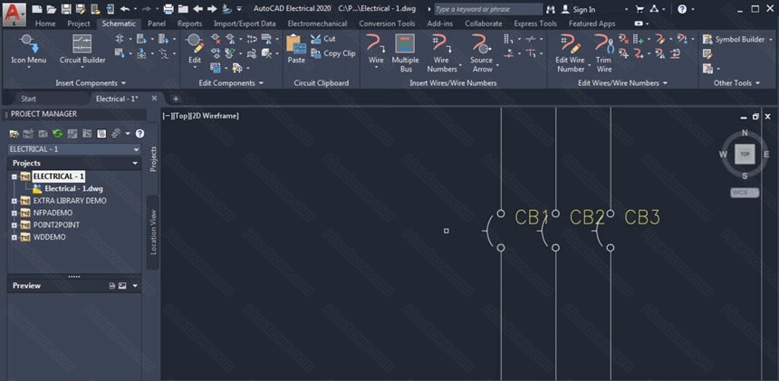 AutoCAD Electrical 2024 โปรแกรมออกแบบงานระบบไฟฟ้า