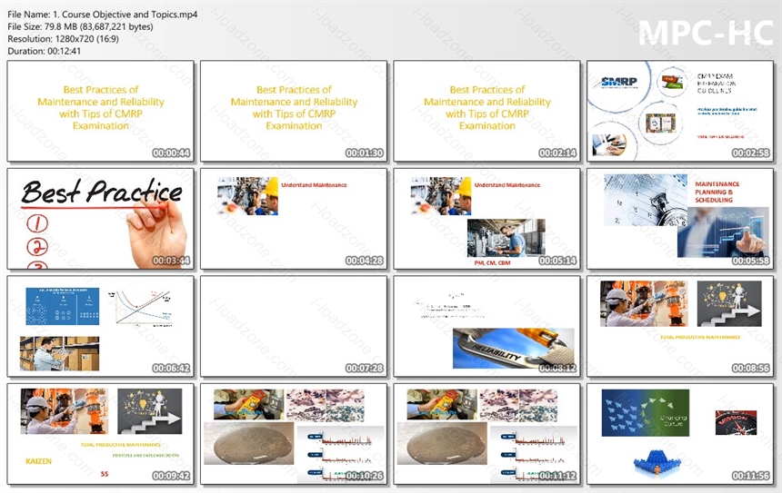 CMRP Exam Best Practices of Maintenance and Reliability