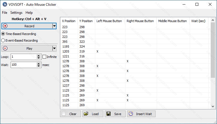 Vovsoft Auto Mouse Clicker 2.3 โปรแกรมคลิกเมาส์อัตโนมัติ