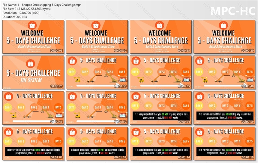 Shopee Dropshipping 5 Days Challenge MALAYSIA