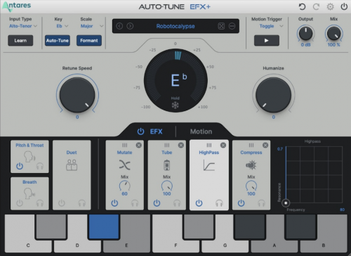 Antares Auto-Tune EFXพร้อม 10.0.1 ปลั๊กอิน VST ปรับแต่งเสียงร้อง
