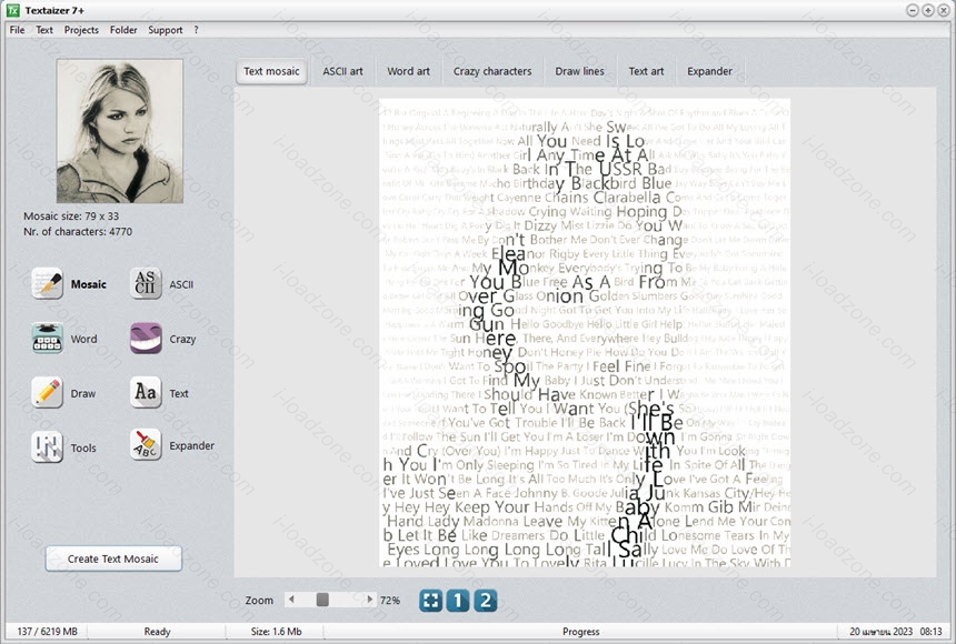 Textaizer 7 ล่าสุด โปรแกรมแปลงภาพเป็นข้อความ
