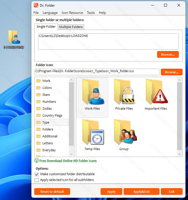 Dr. Folder 2 ล่าสุด พร้อม Portable เปลี่ยนไอคอนโฟลเดอร์ จัดการไฟล์ โปรแกรม