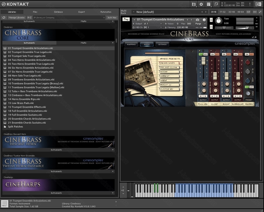 Cinesamples – CineBrass CORE (KONTAKT) ล่าสุด โปรแกรม