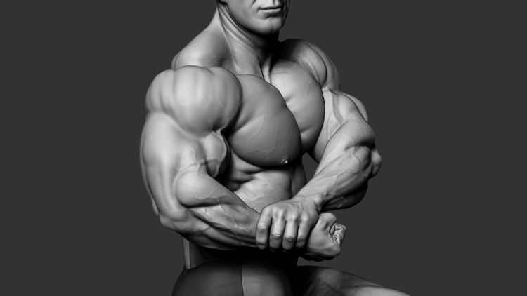 Advance Zbrush Bodybuilder Anatomy Tutorial