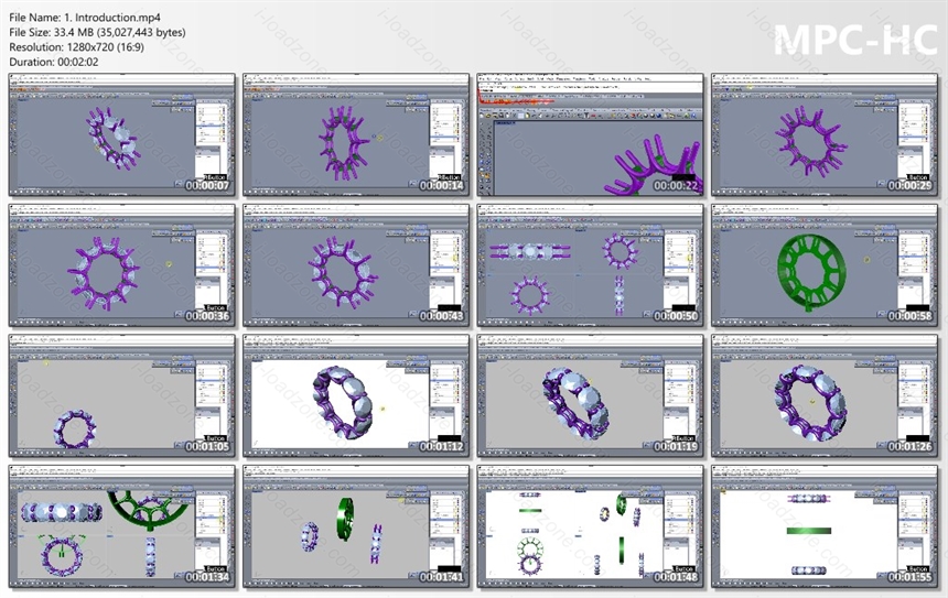 How to model eternity ring in Rhino 3D