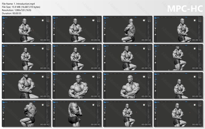 Advance Zbrush Bodybuilder Anatomy Tutorial
