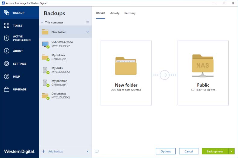 Acronis True Image WD Edition โปรแกรมสำรองข้อมูล ล่าสุด
