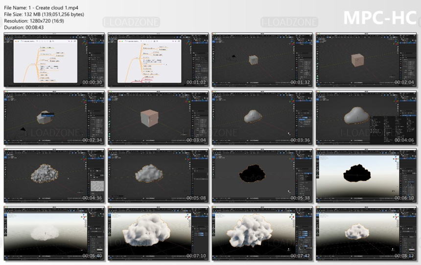 Cloud And Rain Animation In Blender For Beginners