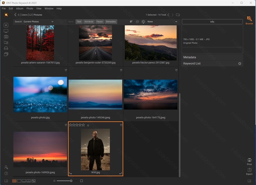 ON1 Photo Keyword AI 2023 ล่าสุด.5 (x64) จัดการและค้นหาภาพถ่าย โปรแกรม
