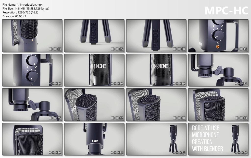 BLENDER: The Rode NT microphone creation masterclass
