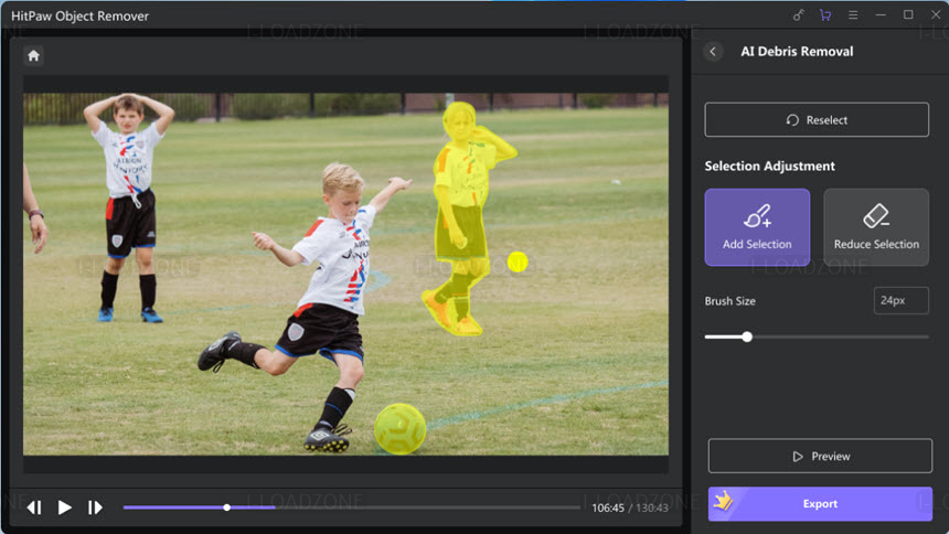 HitPaw Video Object Remover 1 ล่าสุด ลบวัตถุออกจากวิดีโอ ด้วย AI โปรแกรม