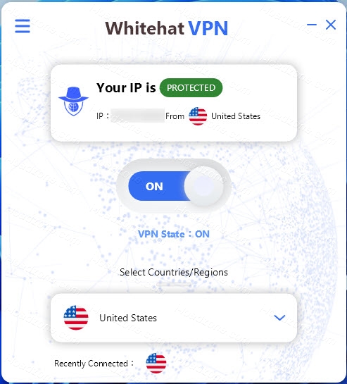Whitehat VPN 1 ล่าสุด โปรแกรมเชื่อมต่อ VPN / เปลี่ยน IP