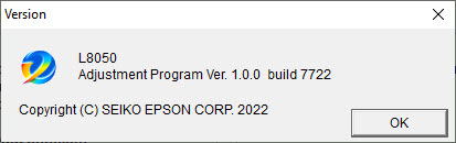 Epson L8050 Adjustment Program