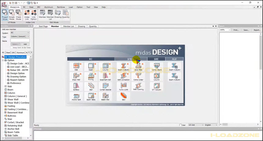 midas Designพร้อม 2021 ล่าสุด โปรแกรมวิเคราะห์และออกแบบโครงสร้างแบบ 3 มิติ