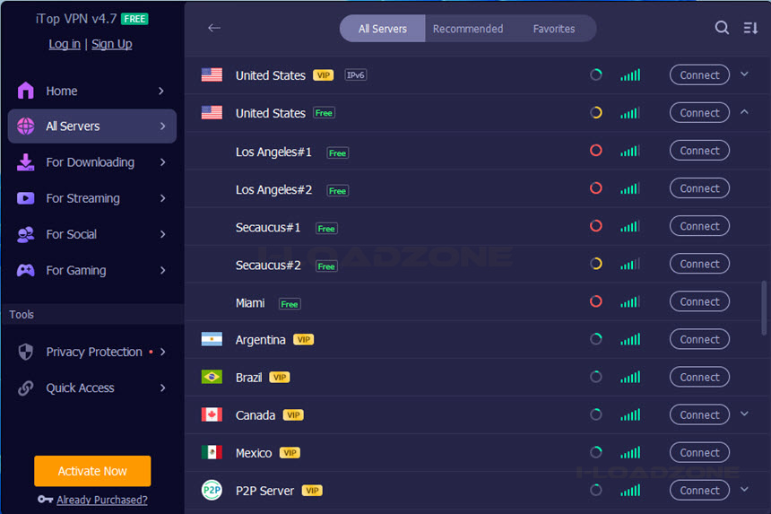 iTop VPN Free 7 ล่าสุด โปรแกรมเชื่อมต่อ VPN เปลี่ยน IP จริง
