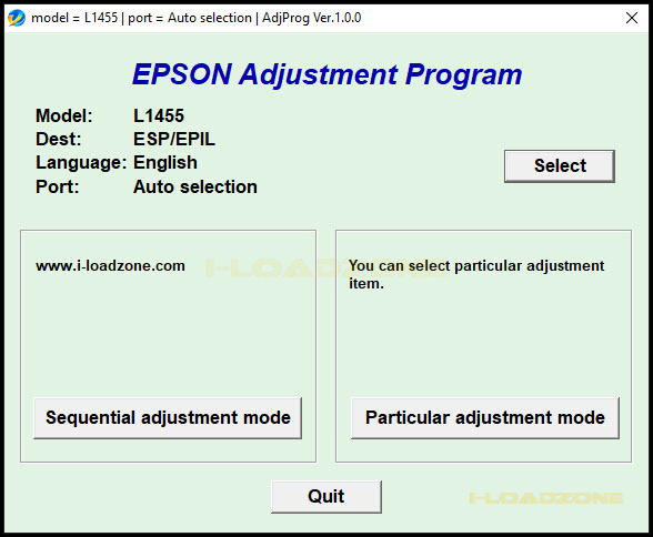 โปรแกรมเคลียร์ซับหมึก Epson L1455 (ESP/EPIL) ฟรี